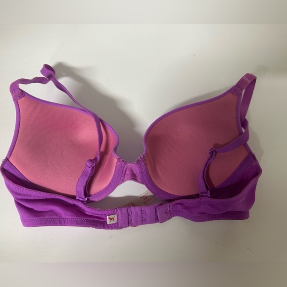 PINK Victoria's Secret Vibrant Purple Push-Up Bra Size 34b - Picture 3 of 4